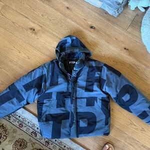 FTP Blue Hooded Jacket